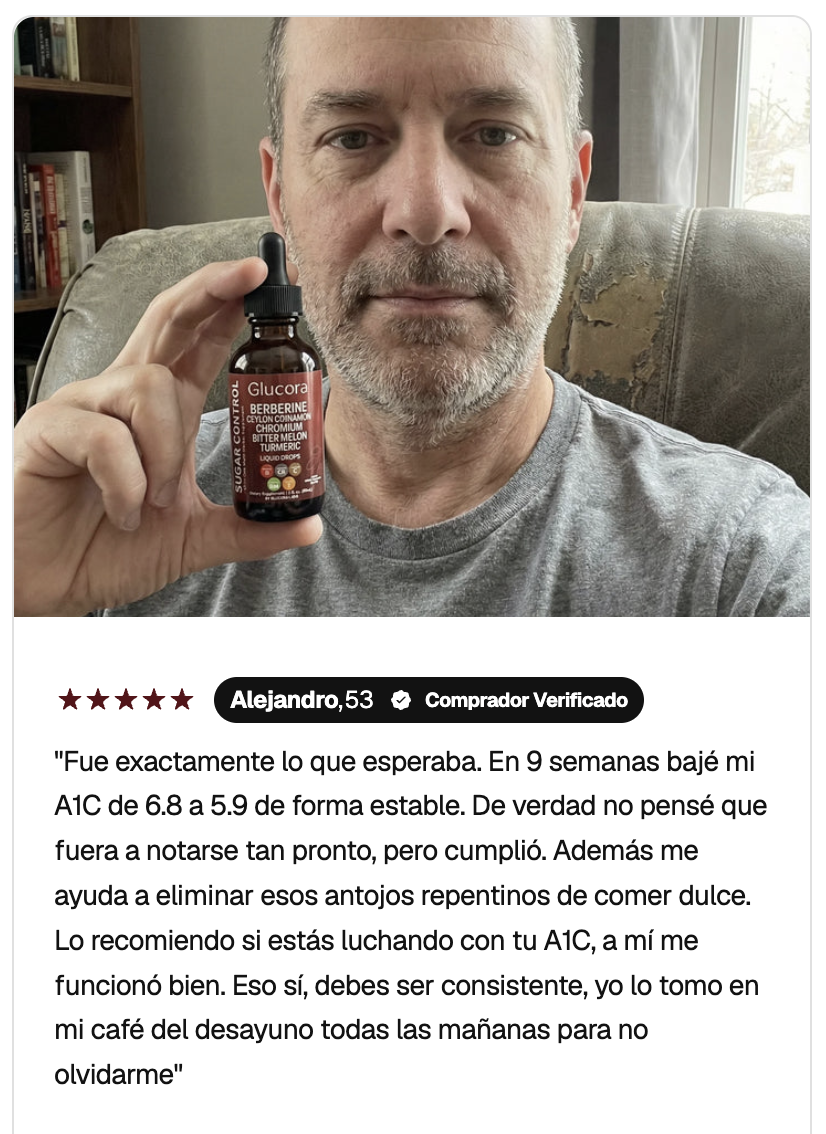 Alejandro, 53 años — Comprador verificado de Glucora