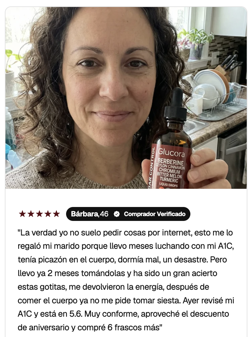 Bárbara, 46 años — Comprador verificado de Glucora