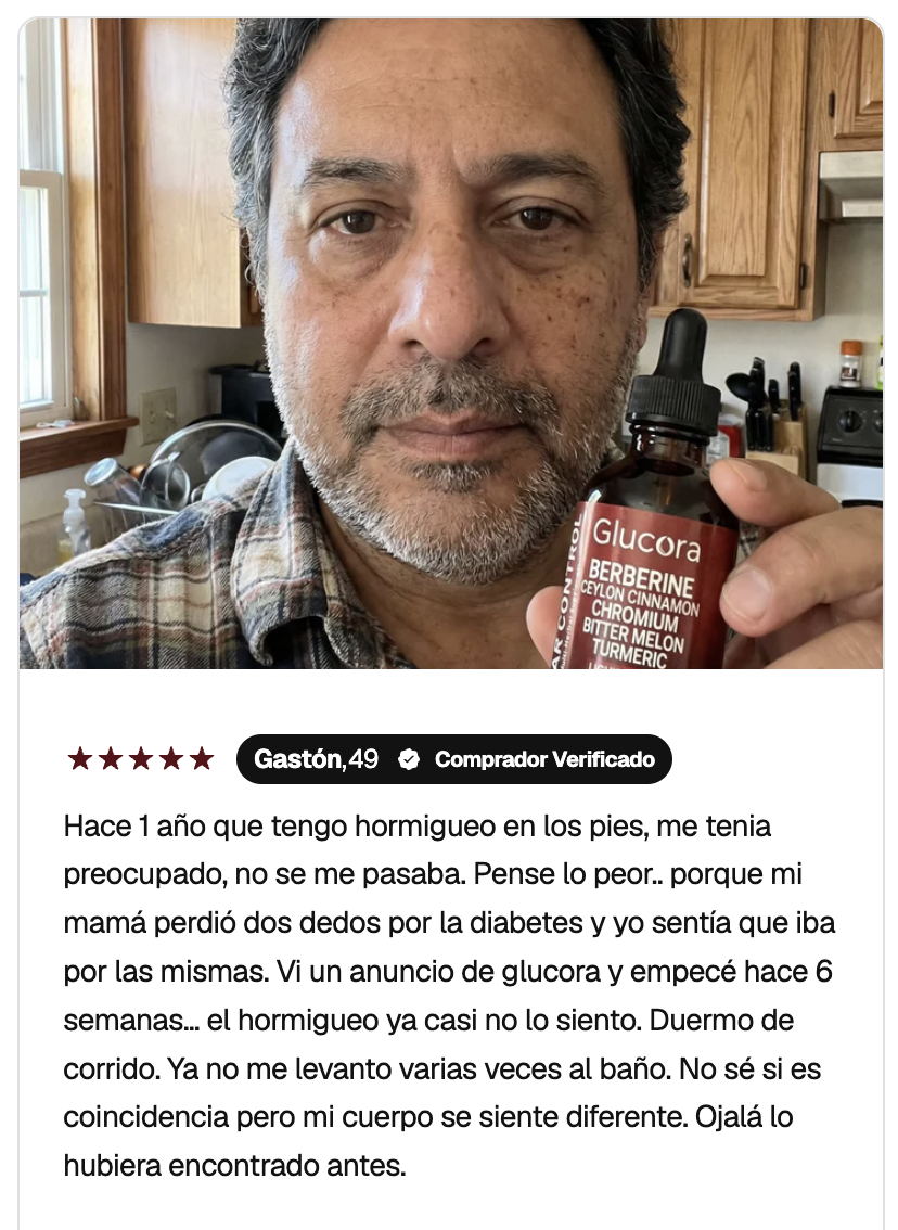 Gastón, 49 años — Comprador verificado de Glucora